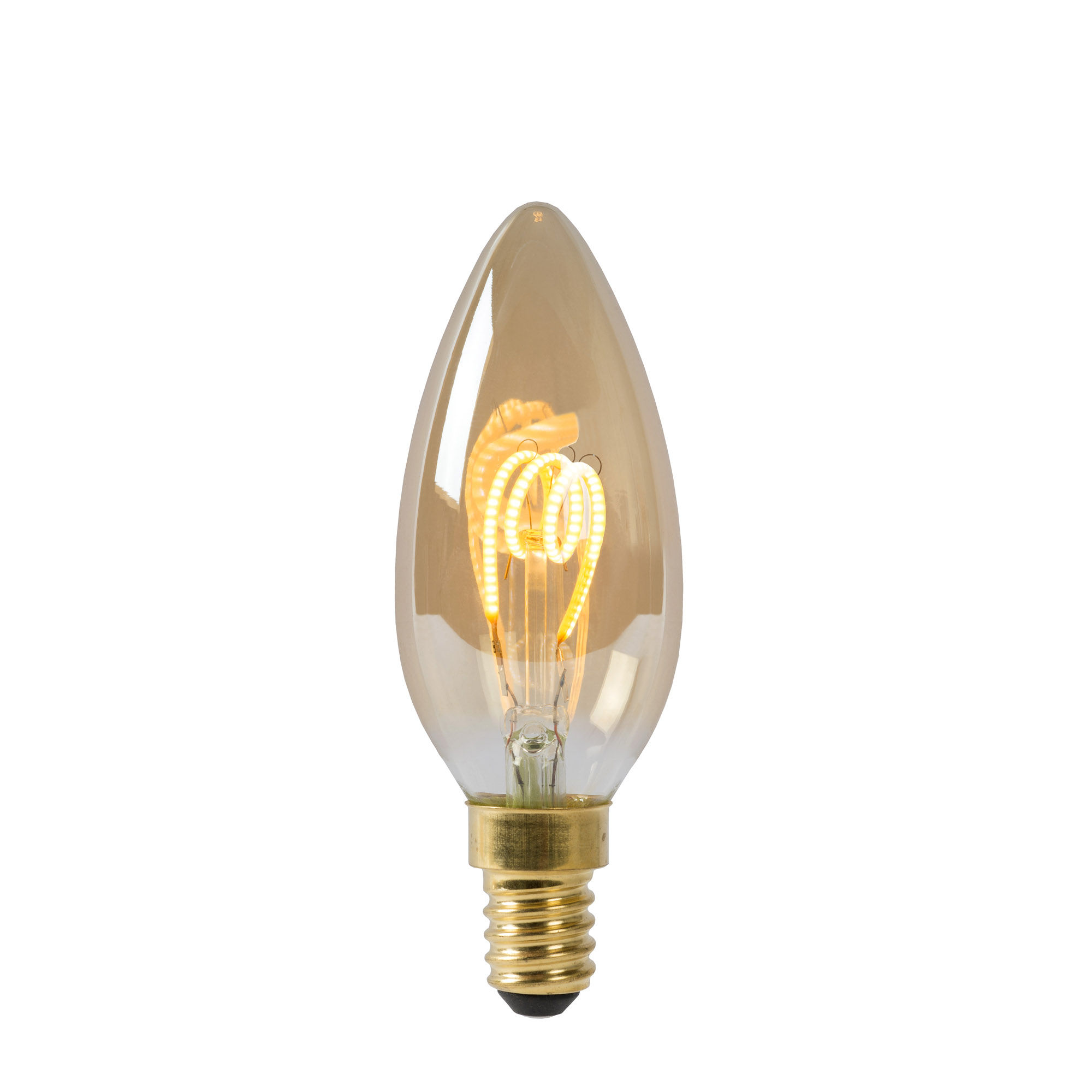 Lucide Led Bulb Filament Lamp Led Dimbaar E14 Amber Light Unit